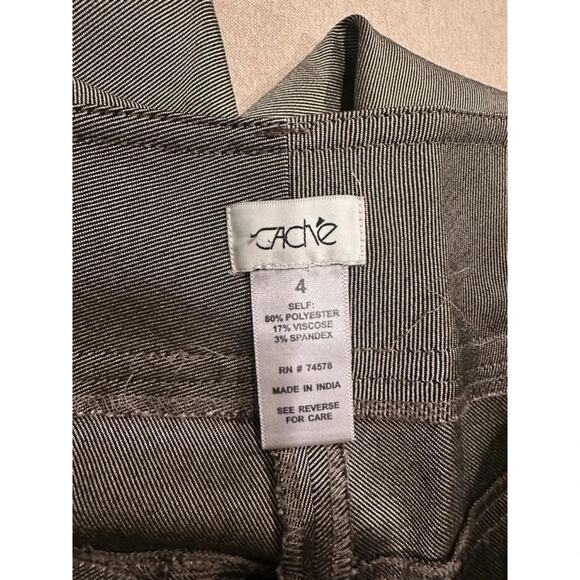 Cache Brown Flare Dress Pants Size 4 Women’s - Picture 4 of 4